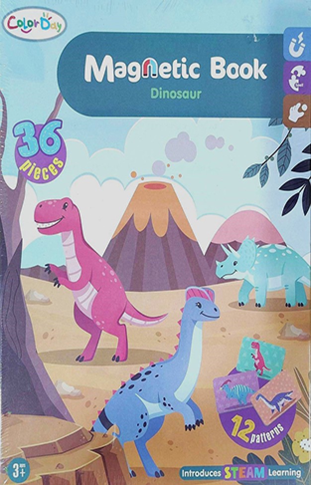 Magnetic book dinosaur 63009